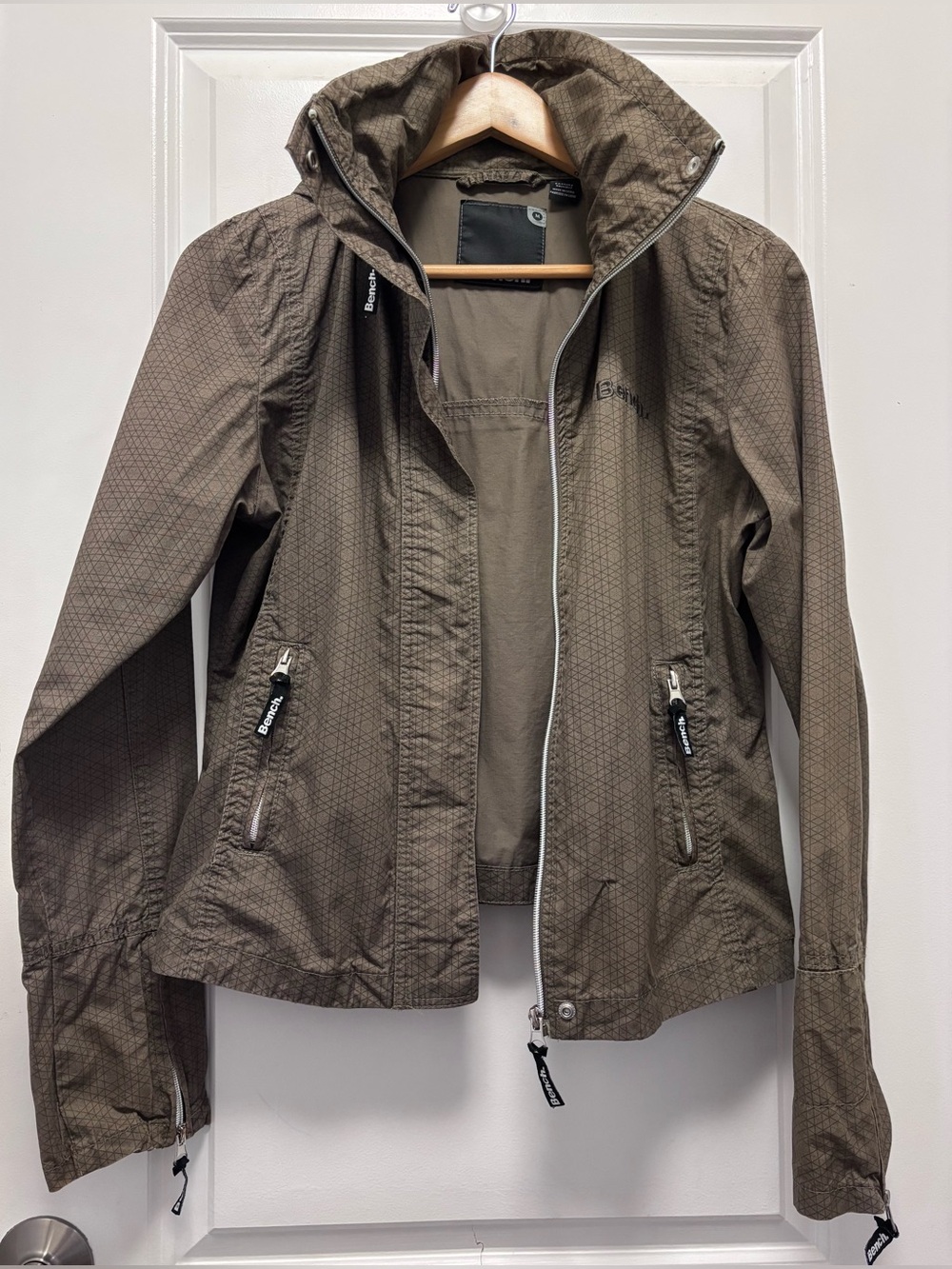 Bench Olive Green Hooded Utility Jacket